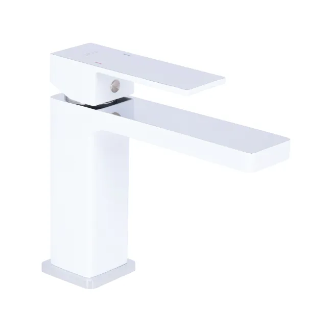Змішувач для раковини Qtap Gemini QTGEM270CRW45675 Chrome/White Змішувач для раковини Qtap Gemini QTGEM270CRW45675 Chrome/White