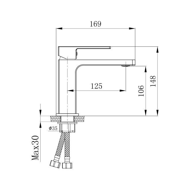 Змішувач для раковини Qtap Gemini QTGEM270CRW45675 Chrome/White 2