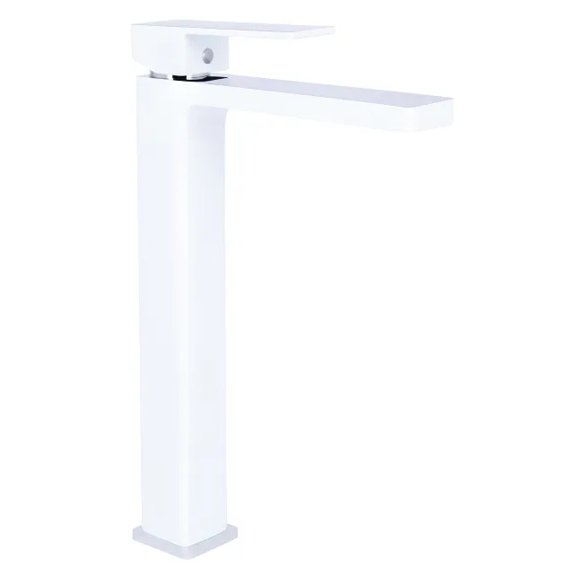 Змішувач для раковини Qtap Gemini високий QTGEM269CRW45679 Chrome/White Змішувач для раковини Qtap Gemini високий QTGEM269CRW45679 Chrome/White