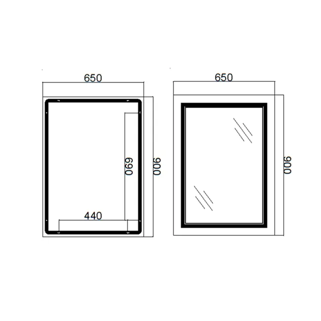Дзеркало Qtap Cardinal 650х900 з LED-підсвічуванням Touch, з антизапотіванням, з димером, рег. темп. кольору (3000-6500K) Reverse QT0478C6590 2 Дзеркало Qtap Cardinal 650х900 з LED-підсвічуванням Touch, з антизапотіванням, з димером, рег. темп. кольору (3000-6500K) Reverse QT0478C6590 2