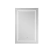 Дзеркало Qtap Cardinal 650х900 з LED-підсвічуванням Touch, з антизапотіванням, з димером, рег. темп. кольору (3000-6500K) Reverse QT0478C6590