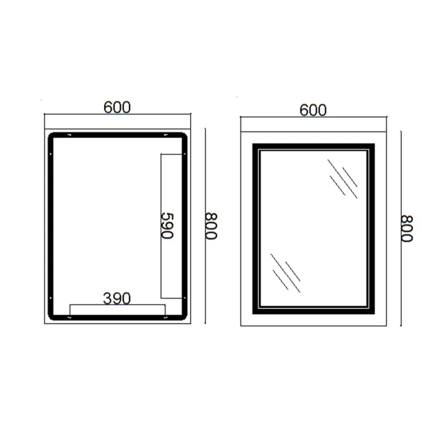 Дзеркало Qtap Cardinal 600х800 з LED-підсвічуванням Touch, з антизапотіванням, з димером, рег. темп. кольору (3000-6500K) Reverse QT0478C6080 2 Дзеркало Qtap Cardinal 600х800 з LED-підсвічуванням Touch, з антизапотіванням, з димером, рег. темп. кольору (3000-6500K) Reverse QT0478C6080 2