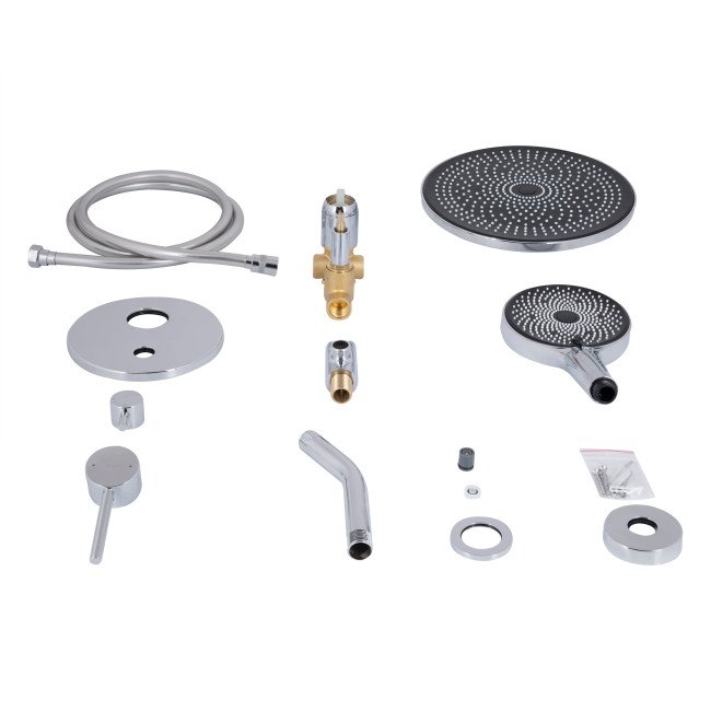 Душова система універсальна Qtap Scorpio прихованого монтажу на два споживача QTSCO113CRM45896 Chrome Душова система універсальна Qtap Scorpio прихованого монтажу на два споживача QTSCO113CRM45896 Chrome