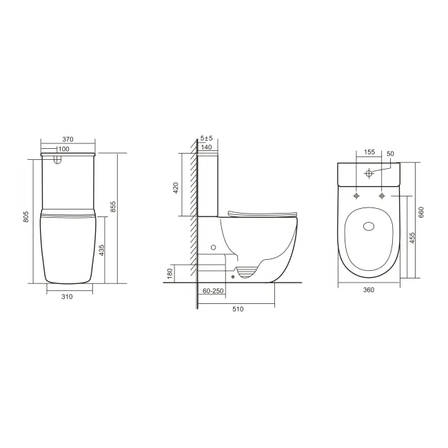 Унітаз підлоговий Qtap Robin New Ultra Quiet безобідковий з сидінням Soft-close WHITE QT13226083AW 2 Унітаз підлоговий Qtap Robin New Ultra Quiet безобідковий з сидінням Soft-close WHITE QT13226083AW 2