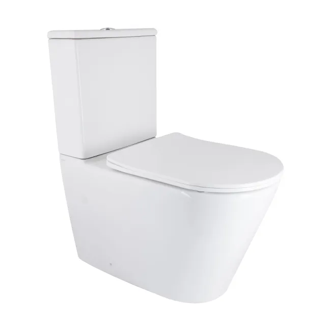 Унітаз підлоговий Qtap Vlasta Ultra Quiet безобідковий з сидінням Soft-close WHITE QT28228300W Унітаз підлоговий Qtap Vlasta Ultra Quiet безобідковий з сидінням Soft-close WHITE QT28228300W