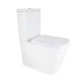 Унітаз підлоговий Qtap Stenava Rimless безобідковий з сидінням Soft-close WHITE QT27228303W
