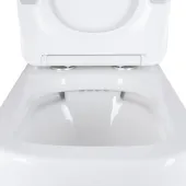 Унітаз підлоговий Qtap Stenava Rimless безобідковий з сидінням Soft-close WHITE QT27228303W