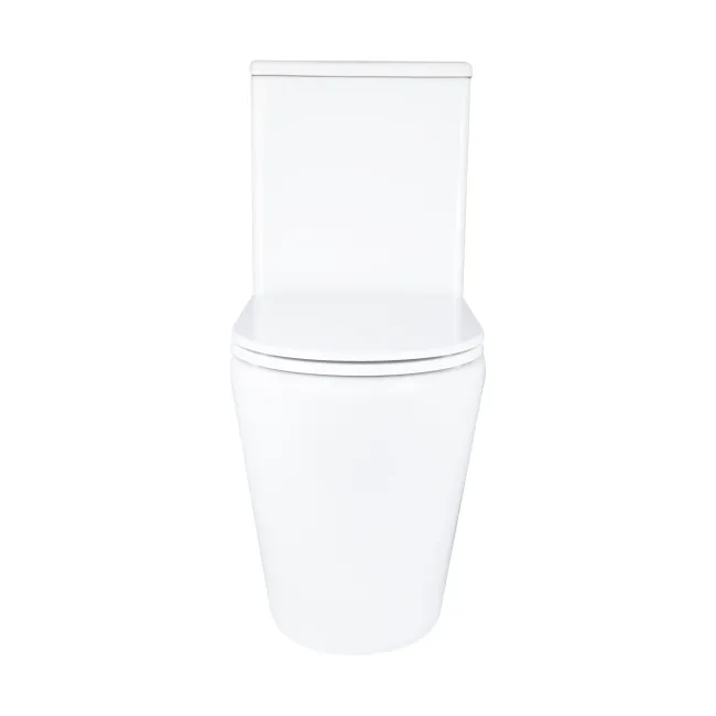 Унітаз підлоговий Qtap Dove Rimless безобідковий з сидінням Soft-close WHITE QT06228380BW