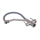 Змішувач для кухні Lidz Aria 020F3 з гнучким виливом з підключенням для питної води (k35) LDARI020F3GNK39211 Grey / Nickel Змішувач для кухні Lidz Aria 020F3 з гнучким виливом з підключенням для питної води (k35) LDARI020F3GNK39211 Grey / Nickel