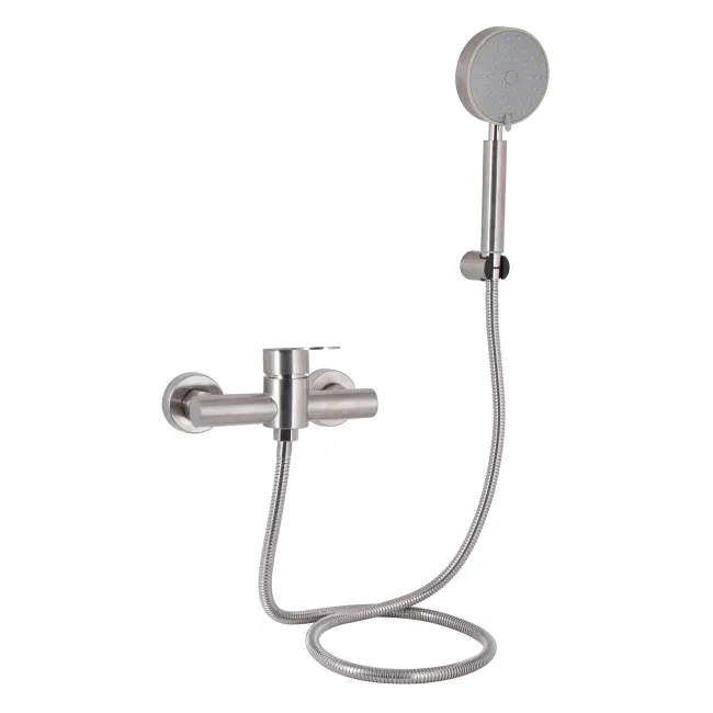 Змішувач для душу Lidz Luna 010 (з душовим гарнітуром) (k35) LDLUN010NKS46095 Nickel Змішувач для душу Lidz Luna 010 (з душовим гарнітуром) (k35) LDLUN010NKS46095 Nickel
