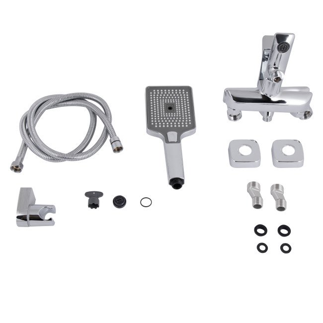 Змішувач для ванни Qtap Presto (з душовим гарнітуром) QTPRE259CRM45574 Chrome