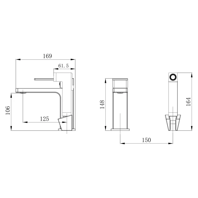 Змішувач для раковини Qtap Gemini (з гігієнічним душем) QTGEM272BLM45690 Black Matt 2 Змішувач для раковини Qtap Gemini (з гігієнічним душем) QTGEM272BLM45690 Black Matt 2