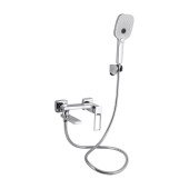 Змішувач для ванни Qtap Gemini Loopi з поворотним виливом (з душовим гарнітуром) QTGEM260CRM45701 Chrome Змішувач для ванни Qtap Gemini Loopi з поворотним виливом (з душовим гарнітуром) QTGEM260CRM45701 Chrome