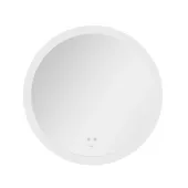 Дзеркало Qtap Taurus R800 з LED-підсвічуванням Touch, з антизапотіванням, з димером, рег. темп. кольору (3000-6500K) QT2478R807