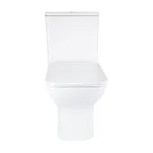 Унітаз підлоговий Qtap Aries Rimless безобідковий з сидінням Soft-close WHITE QT03228302W