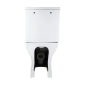 Унітаз підлоговий Qtap Aries Rimless безобідковий з сидінням Soft-close WHITE QT03228302W
