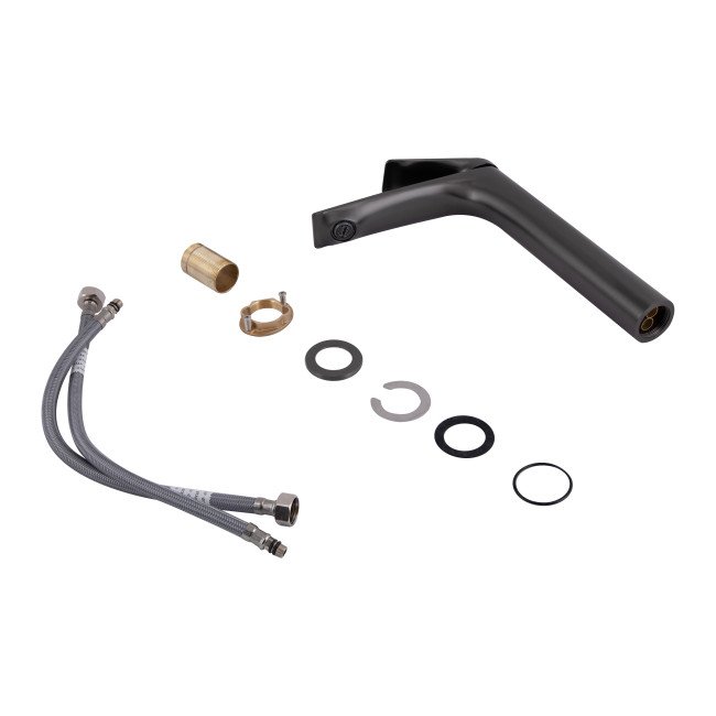 Змішувач для раковини Qtap Vlasta New високий QTVLA269GMB45653 Gunmetal Black PVD Змішувач для раковини Qtap Vlasta New високий QTVLA269GMB45653 Gunmetal Black PVD