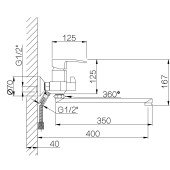 Змішувач для ванни Qtap Swan Eco з довгим поворотним виливом (з душовим гарнітуром) QTSWA2601CRM45533 Chrome Змішувач для ванни Qtap Swan Eco з довгим поворотним виливом (з душовим гарнітуром) QTSWA2601CRM45533 Chrome