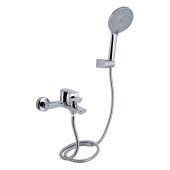 Змішувач для ванни Qtap Leo New (з душовим гарнітуром) QTLEO259CRM45563 Chrome