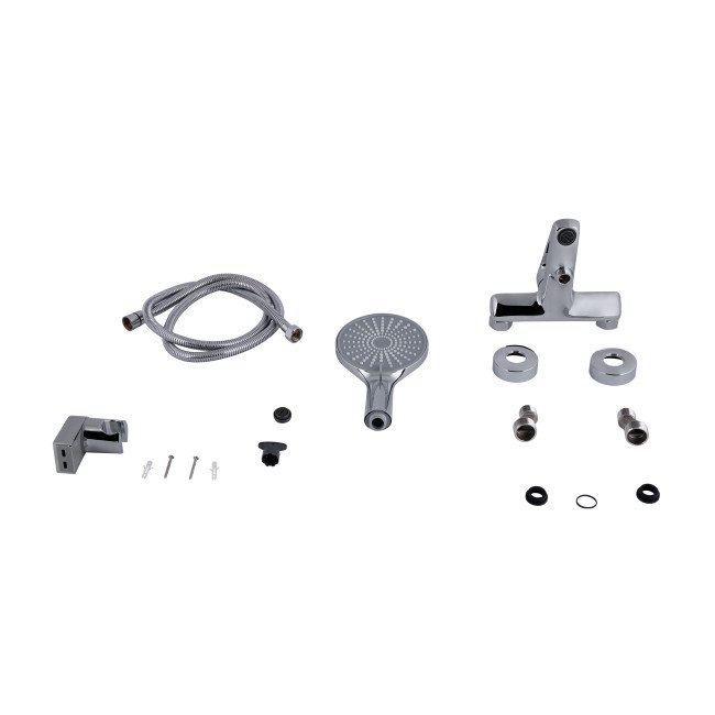 Змішувач для ванни Qtap Leo New (з душовим гарнітуром) QTLEO259CRM45563 Chrome