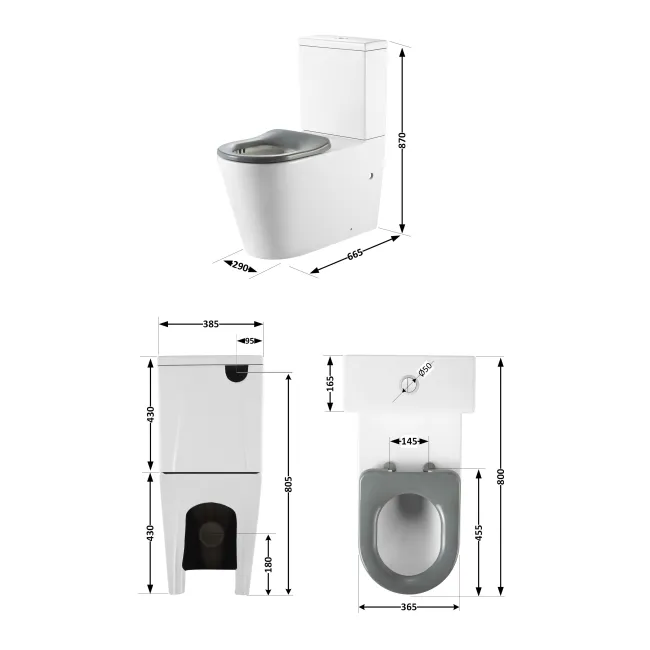 Унітаз підлоговий Qtap Freedom інклюзивний Rimless безобідковий з сидінням Soft-close WHITE QT22226098W 2 Унітаз підлоговий Qtap Freedom інклюзивний Rimless безобідковий з сидінням Soft-close WHITE QT22226098W 2