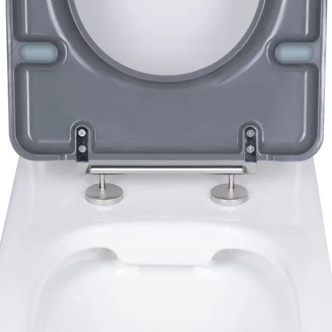 Унітаз підлоговий Qtap Freedom інклюзивний Rimless безобідковий з сидінням Soft-close WHITE QT22226098W
