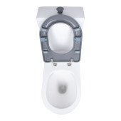 Унітаз підлоговий Qtap Freedom інклюзивний Rimless безобідковий з сидінням Soft-close WHITE QT22226098W Унітаз підлоговий Qtap Freedom інклюзивний Rimless безобідковий з сидінням Soft-close WHITE QT22226098W