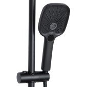 Душова система універсальна Qtap Gemini на три споживача (з виливом) QTGEM111BLM45686 Black Matt