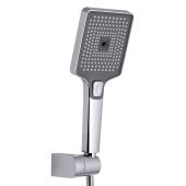 Змішувач для ванни Qtap Aries з довгим поворотним виливом (з душовим гарнітуром) QTARI2601CRM45558 Chrome