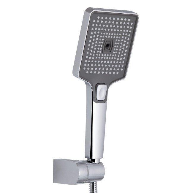 Змішувач для ванни Qtap Aries з довгим поворотним виливом (з душовим гарнітуром) QTARI2601CRM45558 Chrome