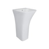 Комплект Qtap Crow: Раковина напольна моноблок 450x435x835 мм White + Донний клапан PU02O Комплект Qtap Crow: Раковина напольна моноблок 450x435x835 мм White + Донний клапан PU02O