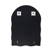 Дзеркало Lidz Anny 140.07.02 (1) 600х850х106 настінне з поличкою прямокутне з дугоподібним верхом та фігурними боками LD78AN6085