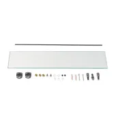 Дзеркало Lidz Anny 140.07.02 (1) 600х850х106 настінне з поличкою прямокутне з дугоподібним верхом та фігурними боками LD78AN6085