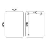 Дзеркало Lidz Nicole 600х850 настінне прямокутне зі завкругленими кутами LD78NI6085 Дзеркало Lidz Nicole 600х850 настінне прямокутне зі завкругленими кутами LD78NI6085