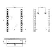 Дзеркало Lidz Michelle 140.07.06 500х700х105 настінне з поличкою прямокутне LD78MI5070 Дзеркало Lidz Michelle 140.07.06 500х700х105 настінне з поличкою прямокутне LD78MI5070