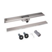 Трап із нержавіючої сталі Qtap Taurus Tile500 лінійний із сухим затвором під плитку Трап із нержавіючої сталі Qtap Taurus Tile500 лінійний із сухим затвором під плитку