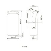 Сушарка для рук HOTEC 11.113 Stainless Steel