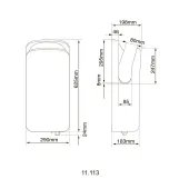 Сушарка для рук HOTEC 11.113 Stainless Steel