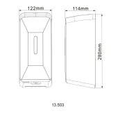 Дозатор сенсорний для антисептика/рідкого мила HOTEC 13.503 ABS White,1000мл,(DC 4*1.5V-тип C-LR14)