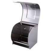 Тримач туалетного паперу HOTEC 16.623а з кришкою, (122*120*126mm) Stainless Steel Тримач туалетного паперу HOTEC 16.623а з кришкою, (122*120*126mm) Stainless Steel
