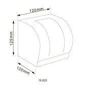Тримач туалетного паперу HOTEC 16.623а з кришкою, (122*120*126mm) Stainless Steel Тримач туалетного паперу HOTEC 16.623а з кришкою, (122*120*126mm) Stainless Steel