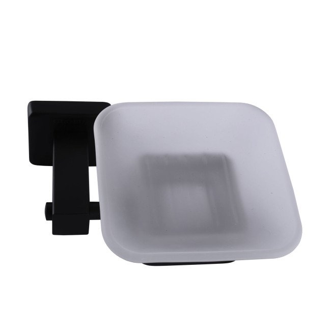 Мильниця одинарна Globus Lux BQ9408 чорна матова SUS304 Мильниця одинарна Globus Lux BQ9408 чорна матова SUS304