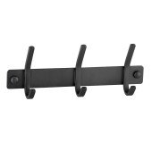 Планка з гачками Globus Lux BQ9435-3 чорна матова SUS304 Планка з гачками Globus Lux BQ9435-3 чорна матова SUS304