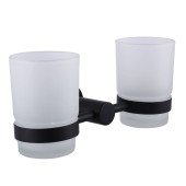 Стакан подвійний Globus Lux BS8428 чорний матовий SUS304 Стакан подвійний Globus Lux BS8428 чорний матовий SUS304