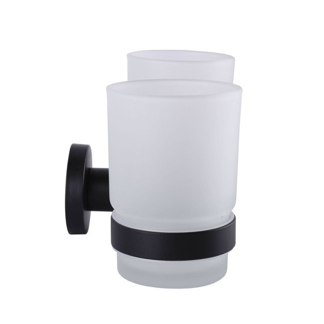 Стакан подвійний Globus Lux BS8428 чорний матовий SUS304 Стакан подвійний Globus Lux BS8428 чорний матовий SUS304