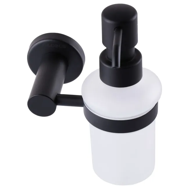 Дозатор рідкого мила Globus Lux BS8433 чорний матовий SUS304 2 Дозатор рідкого мила Globus Lux BS8433 чорний матовий SUS304 2