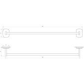 Тримач рушників Perfect Sanitary Appliances RM 1002-60