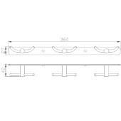 Планка з гачками Perfect Sanitary Appliances SP 8135