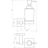 Дозатор рідкого мила Globus Lux SQ 9433