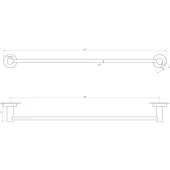 Тримач рушників Globus Lux SS 8402-60  SUS304